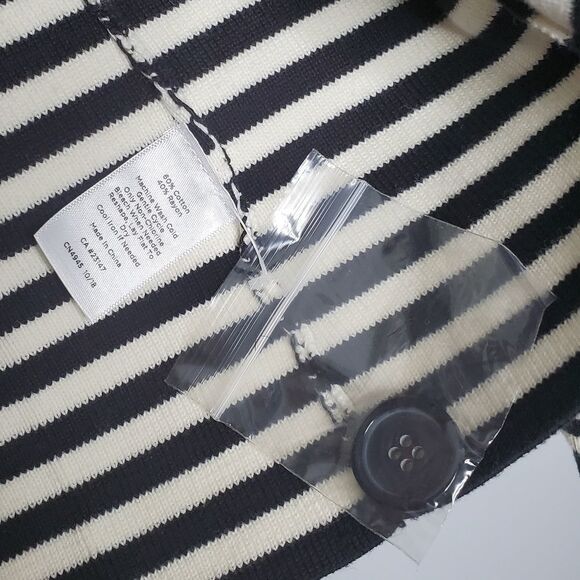 NWT Talbots XS Women's Black White Striped Blazer Suit Jacket - Picture 8 of 14